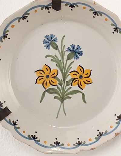 19th Century French Fa ence Plate