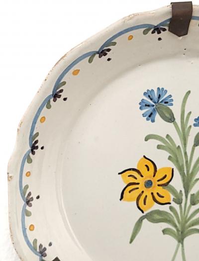 19th Century French Fa ence Plate