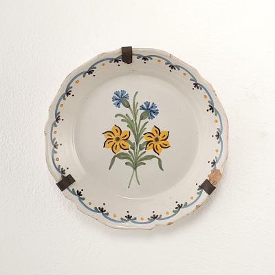 19th Century French Fa ence Plate