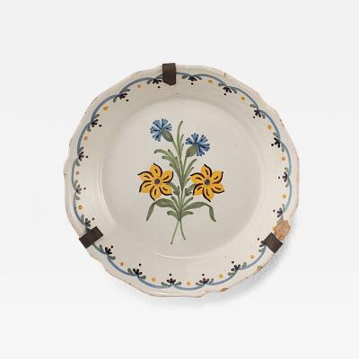19th Century French Fa ence Plate