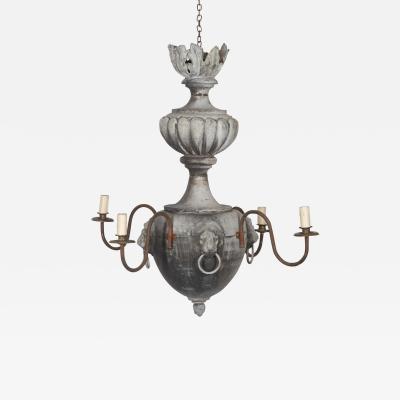 19th Century French Finial Chandelier