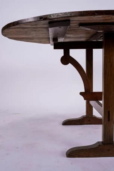 19th Century French Flip Top Wine Table