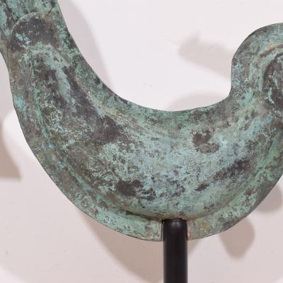 19th Century French Folk Art Copper Rooster Weathervane