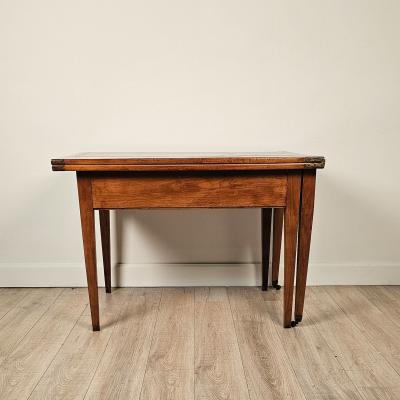 19th Century French Fruitwood Folding Dining Table