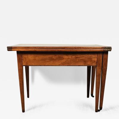 19th Century French Fruitwood Folding Dining Table