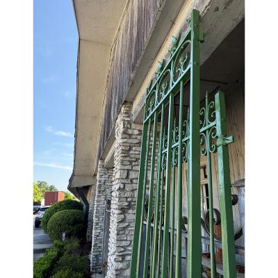 19th Century French Garden Gate with New Powdercoat