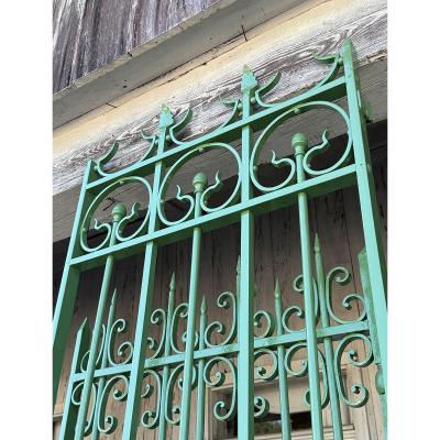 19th Century French Garden Gate with New Powdercoat