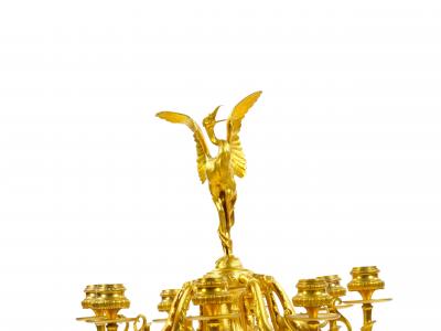 19th Century French Gilt Patinated Bronze Candelabras by Ferdinand Barbedienne