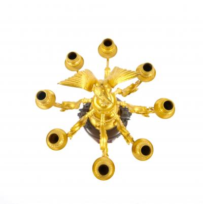 19th Century French Gilt Patinated Bronze Candelabras by Ferdinand Barbedienne