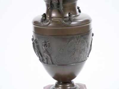 19th Century French Gilt Patinated Bronze Candelabras by Ferdinand Barbedienne