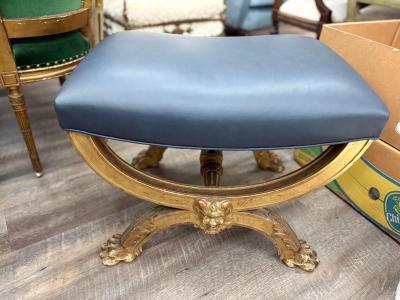 19th Century French Giltwood Bench