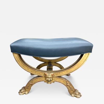 19th Century French Giltwood Bench