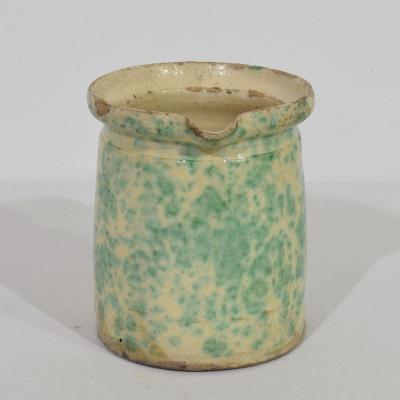 19th Century French Glazed Earthenware Alsace Jug