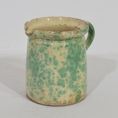 19th Century French Glazed Earthenware Alsace Jug