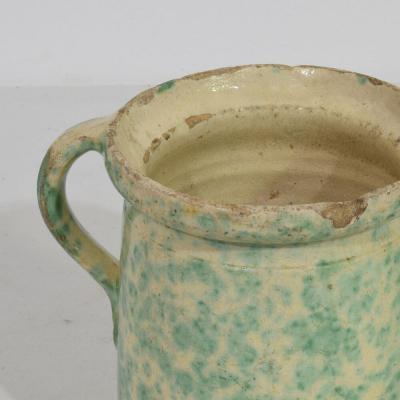 19th Century French Glazed Earthenware Alsace Jug