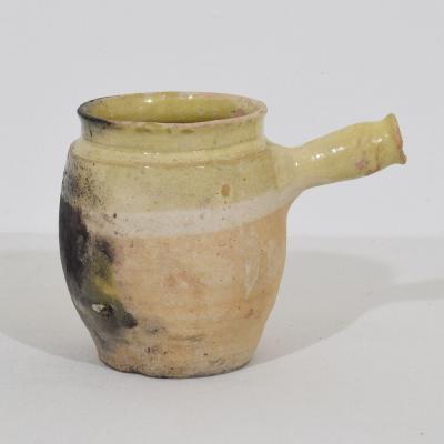 19th Century French Glazed Earthenware Jug