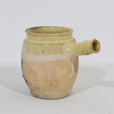 19th Century French Glazed Earthenware Jug