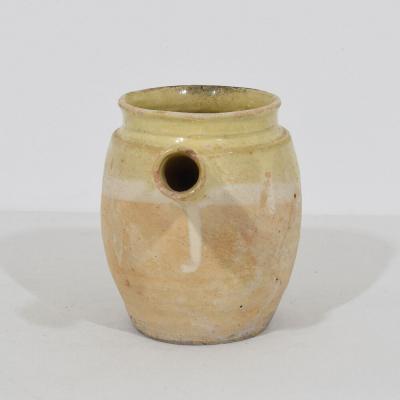 19th Century French Glazed Earthenware Jug