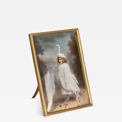 19th Century French Hand Painted Enamel Plaque Mathieu Deroche c 1890