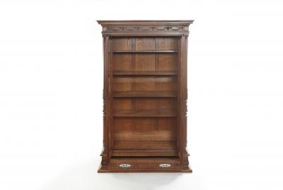 19th Century French Louis Philippe Carved Walnut Cabinet