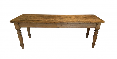 19th Century French Louis Philippe Farm Pine Table