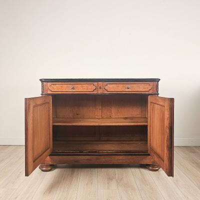 19th Century French Louis Philippe Two Drawer Cabinet Two Available