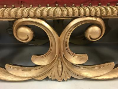 19th Century French Louis XIV Style Giltwood Bench