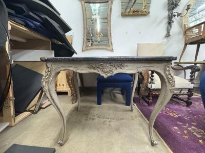 19th Century French Louis XV Style Painted Table