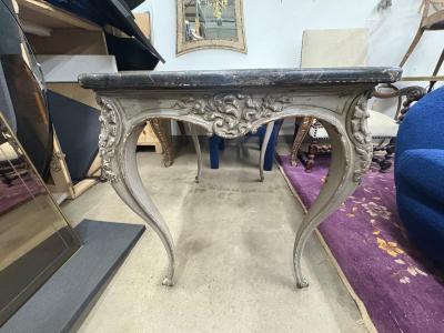 19th Century French Louis XV Style Painted Table