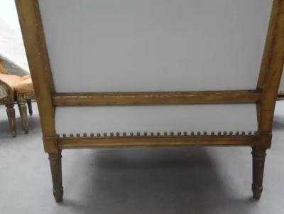 19th Century French Louis XVI Style Giltwood Marquise or Bergere
