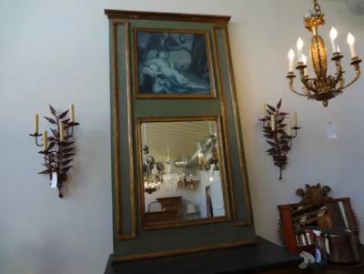 19th Century French Louis XVI Style Grisaille Trumeau