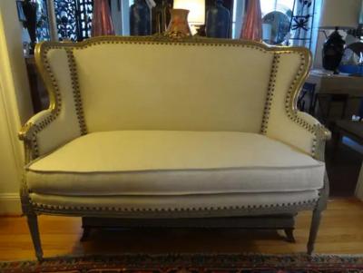19th Century French Louis XVI Style Loveseat