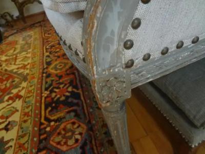 19th Century French Louis XVI Style Loveseat