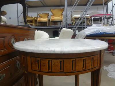 19th Century French Louis XVI Style Marquetry Table