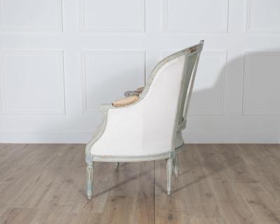 19th Century French Louis XVI Style Painted Lie de Repos