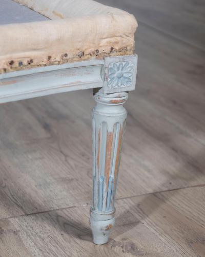 19th Century French Louis XVI Style Painted Lie de Repos