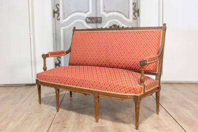 19th Century French Louis XVI Style Sofa Circa 1860