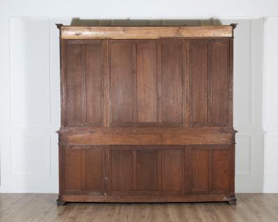19th Century French Louis XVI Style Walnut 8 Door Bookcase