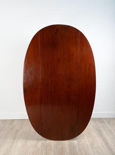 19th Century French Mahogany Drop Leaf Dining Table