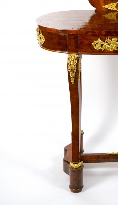19th Century French Neoclassical Mahogany Vanity Ormolu Mounts