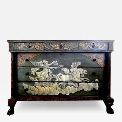 19th Century French Neoclassical Style Painted Commode
