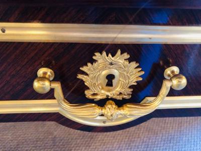 19th Century French Ormolu Folding Card Envelope Table Signed P Sormani