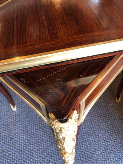 19th Century French Ormolu Folding Card Envelope Table Signed P Sormani