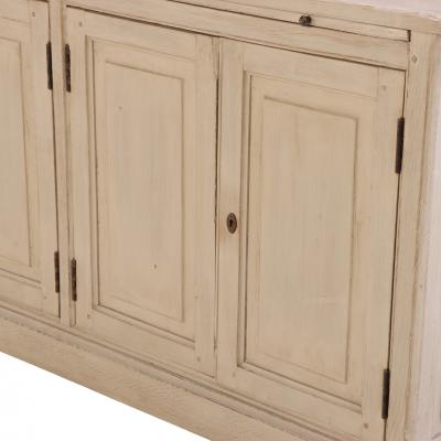 19th Century French Painted Two Piece Bookcase Cabinet