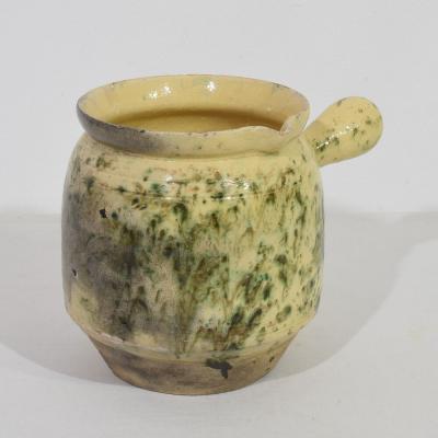 19th Century French Provencal Glazed Earthenware Jug