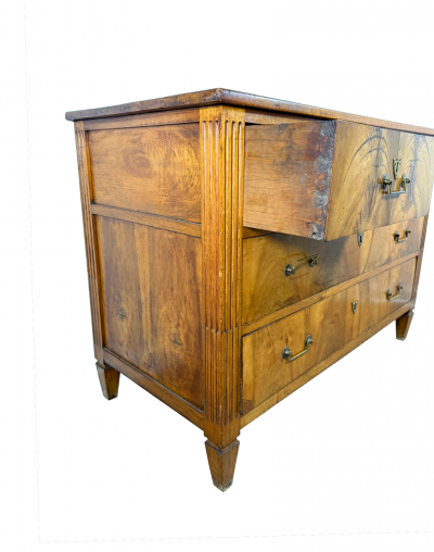 19th Century French Provincial Louis XVI Style Chest of 4 Drawers