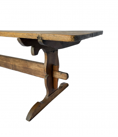 19th Century French Provincial Trestle Dining Table