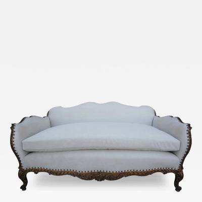 19th Century French R gence Style Giltwood Loveseat or Sofa