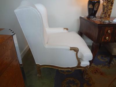 19th Century French Regence Giltwood Marquise Chair