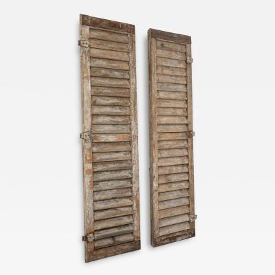 19th Century French Wooden Shutters